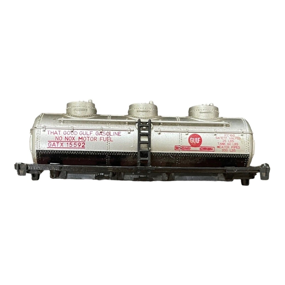 N Gauge Atlas S2874D 3 Dome Tanker Gulf Gas No Box Tanker Only No Chassis W Case